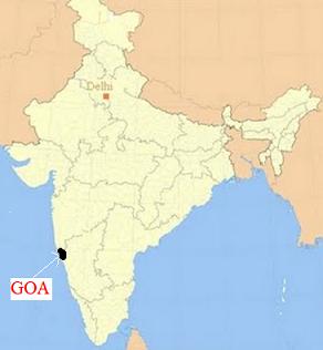 Map of Goa, India